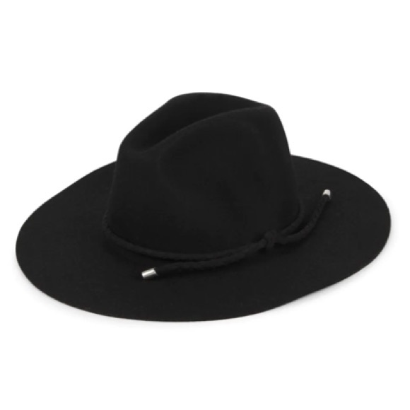 Rag & Bone Valencia Wool Fedora in Black . Size S - Picture 4 of 6